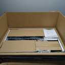 36''x 24'' Large Movable Pizza Oven Table for Outdoor, 304 Stainless Steel Grill Cart with Wheels, 3-Shelf Outdoor Kitchen Prep Table Pizza Oven Stand on Wheels for Pizza Oven& Griddle