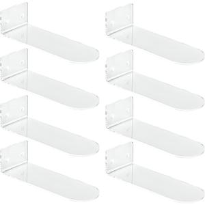 IEEK Floating Shoe Display 8 Pack,Levitating Acrylic Shoe Shelf for Wall,Clear Wall Mounted Shoe Rack Sneaker Display Shelves Space Saving Shoe Organizer Holder for Sneaker Collection