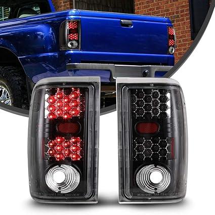Nixon Offroad LED Tail Lights Assembly for 2001 2002 2003 2004 2005 Ford Ranger Taillights, Tail Lamps w/Led Turn Signal, Brake Rear Lights, Passenger and Driver Side (Clear Lens)