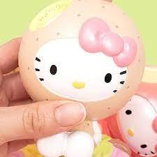 Hello Kitty Squishy Fruits And Veggies Toys - Slow Rising Squishy Toy Keychain for Party Favors, Stress Ball, Birthday Gifts, Kawaii Squishy for Kids, Girls, Boys, Adults 10 Pack