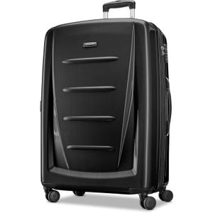 Samsonite Winfield 2 Hardside Expandable Luggage with Spinner Wheels, Brushed Anthracite, Checked-Large 28-Inch