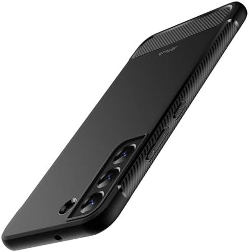 JETech Slim Fit Case for Samsung Galaxy S22+ / S22 Plus 5G 6.6-Inch, Thin Phone Cover with Shock-Absorption and Carbon Fiber Design (Black)