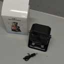 Wireless Induction Speaker 5-in-1 Bluetooth Speaker with Phone Stand,Stereo Sound, 3500mAh Rechargeable, 8 RGB Ambient Light, 360 Adjustable Holder for iPhone/Android/iPad,Gifts for Men Women (Black)