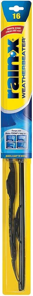Rain-X RX30216 WeatherBeater Wiper Blades, 16" Windshield Wipers (Pack Of 1), Automotive Replacement Windshield Wiper Blades That Meet Or Exceed OEM Quality And Durability Standards
