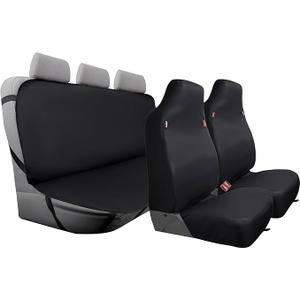 DICKIES 3-Piece Trader Seat Covers, Front and Rear Seat Covers for Cars and SUVs — Black