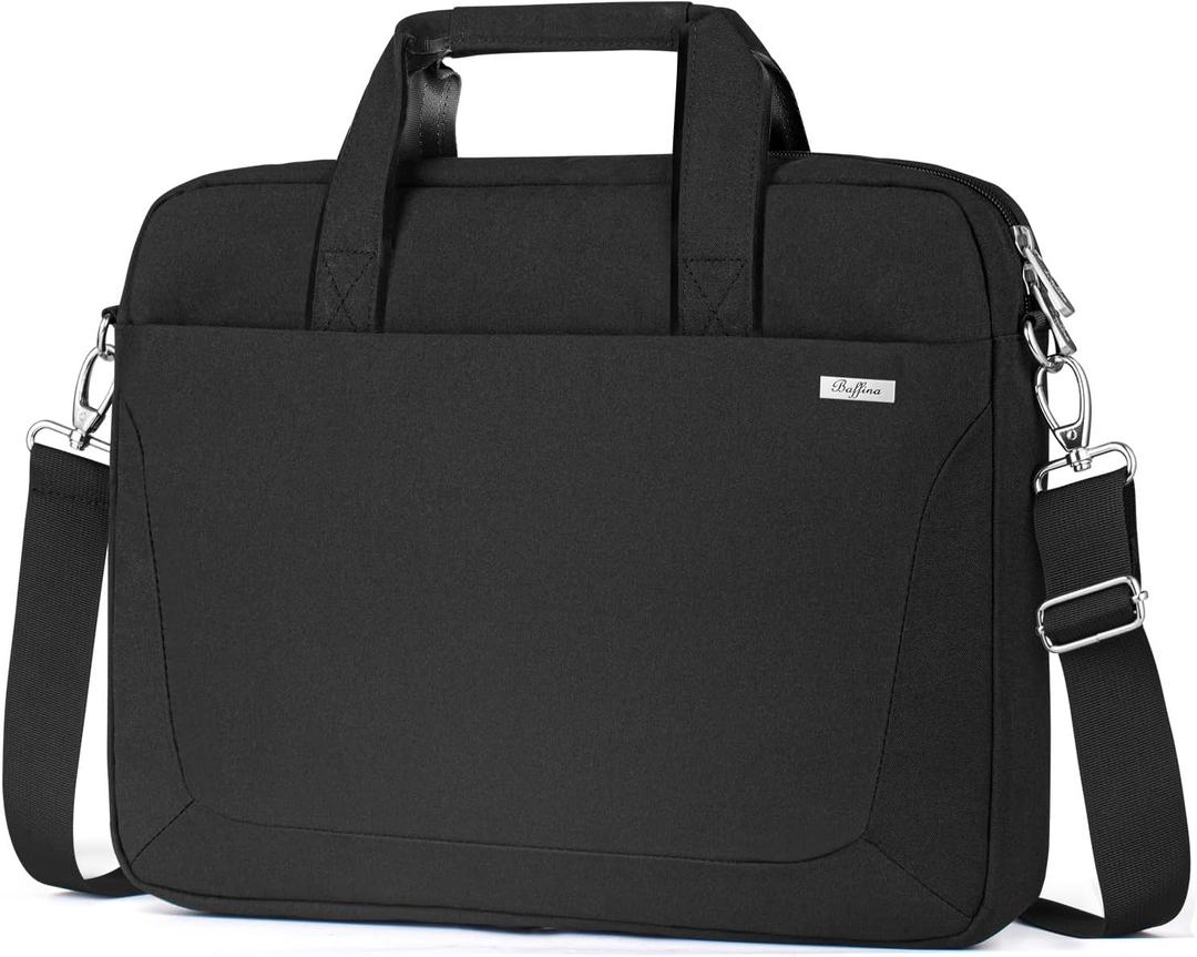BAFFINA Laptop Shoulder Bag 15.6 16 17.3 Inch for Men Women,Waterproof Computer Carrying Case Messenger Bag Briefcase Work