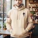 Regamor Custom Christian Hoodies for Men Women Faith Cross Jesus Hoodie Bible Religious Gifts Personalized Christmas (S)
