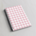 2 Pcs Pink Strawberry Bow Spiral Notebook, Cute Preppy Spiral Journal Notebook for Women Friend Girls, 160 Pages Trendy Hardcover Journaling Notebooks for Home Office Writing Aesthetic Notebooks