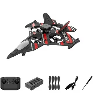 BEZGAR Drones for Kids | 2.4GHZ RC Plane, Remote Control Airplane, RC Helicopter, 360° Flip Fighter Jet Toy with Colorful LED Navigation Light Blue