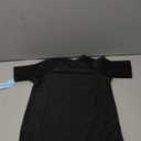 Boys Rash Guard Short Sleeve Toddler Kids Swim Shirt, Youth UPF 50+ Surfing/Sun Suit, Size XS 1 Pcs Black