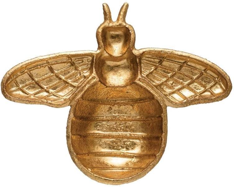 Decorative Cast Iron Gold Bee Shaped Dish