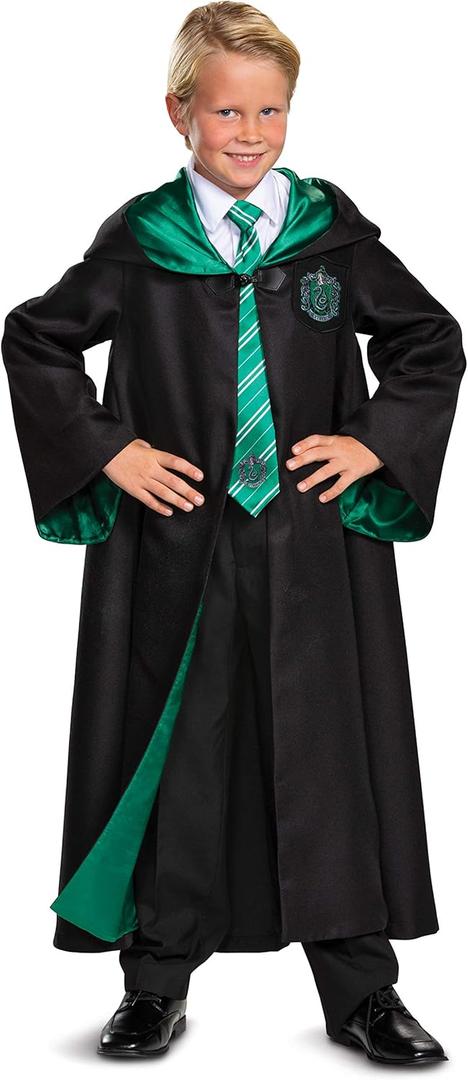Harry Potter Robe, Official Hogwarts Wizarding World Costume Robes, Prestige Kids Size Dress Up Accessory (Large (10-12))