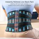 FREETOO Back Braces for Lower Back Pain Relief with 6 Stays, Breathable Back Support Belt for Men/Women for Work , Anti-skid Lumbar Support Belt With 16-Hole Mesh for Sciatica(S)