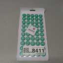 1-50 Magnetic Numbers, 0.8" Multi-Use Numbered Magnets Round Dry Erase Board Number Magnets for Fridge Calendar Whiteboard Home Classroom Office Supplies (Green)