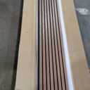 Art3d 4-Pack 108" x 12" Acoustic Wood Panels for Wall, Soundproof Wood Slat Panel for Wall and Ceiling, 3D Fluted Sound Absorbing Paneling for Interior Wall Decor, Living Room, Bedroom - Walnut