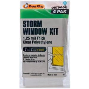 Frost King Clear Outdoor Storm Window Kit 36 in. W x 72 in. L