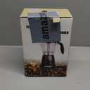 Cuban Coffee Maker, 6 or 3cup Electric Espresso Coffee Maker, Portable Cafeteras Electricas Modernas, Electric Moka Pot with Detachable Base & Overheat Protection, Coffee Gift for Home Travel (Black)