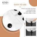KENES Bathroom Vessel Sink Pop Up Drain Without Overflow Assembly, Lavatory Vanity Sink Drain Stopper, Anti-Clogging Drain Strainer, Matte Black, KE-P300A-2