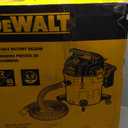 DEWALT 12 Gallon Poly Wet/Dry Vac, 5.5 HP Shop Vacuum Wet Vacuum Cleaner for Workshop, Jobsite, Commericial Area, Large Pick-Up Capacity, Yellow,DXV12P