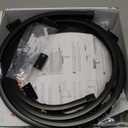 Room Divider Curtain Ceiling Curtain Track Set for Blackout and Privacy (Black Curtain + Black Track) 106" W x 84" L -1 Piece