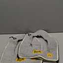 2Pcs Universal Waterproof Home Toilet Seat Cushion with Hanging Loop Bathroom Soft and Warm Washable toilet seat Cover Pads (Gray)