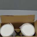 2pcs Cutlery Holder White Ceramic With Black Matte Bracket Robust Silverware Caddy For Store Forks, Knives, Spoons, Napkins, Medium