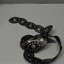 Suyi Wide Disc Belt for Women Leather Oval Belt Western Vintage Waist Belts