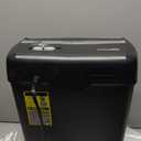 Amazon Basics 6-Sheet Cross-Cut Paper and Credit Card Shredder with 3.8 Gallon Bin, Shreds Staples, Black