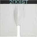 2(X)IST mens Speed Dri Lightning 6" Boxer Brief (Medium, Bright White-aqua Haze)