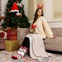 Slipper Socks for Women with Grippers Non Slip, Sherpa Lined Slipper Socks