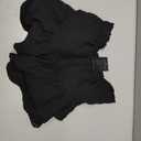 Lepunuo Boho Shorts for Women High Waisted Ruffle Tiered Flowy Skirts with Shorts Underneath Western Skorts (Black, L)