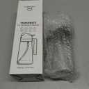 YARRAMATE 16oz/470ml Glass Olive Oil Sprayer for Cooking with Stickers, 2 in 1 Oil Dispenser for Kitchen Gadgets, Food Grade Premium Spray Bottle with Portion Control for Salad, Frying, BBQ (Black)