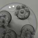 COMFIER Electric Cordless Hair Scalp Massager with Kneading 84 Massage Nodes, Handheld Portable Head Scratcher Massager for Hair Growth, Deep Clean and Stress Relax, Gifts for Men Dad (White)