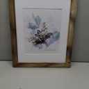 KAIWIN 100% Solid Wood Brown 11x14 Picture Frame 1 Pack Display Picture 8x10 with Mat, HD Glass Inside, Rustic Wooden Photo Frames for Wall Mounting