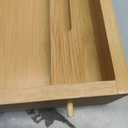 Pipishell Large Bed Tray Table with Folding Legs & Slot, Bamboo, Natural