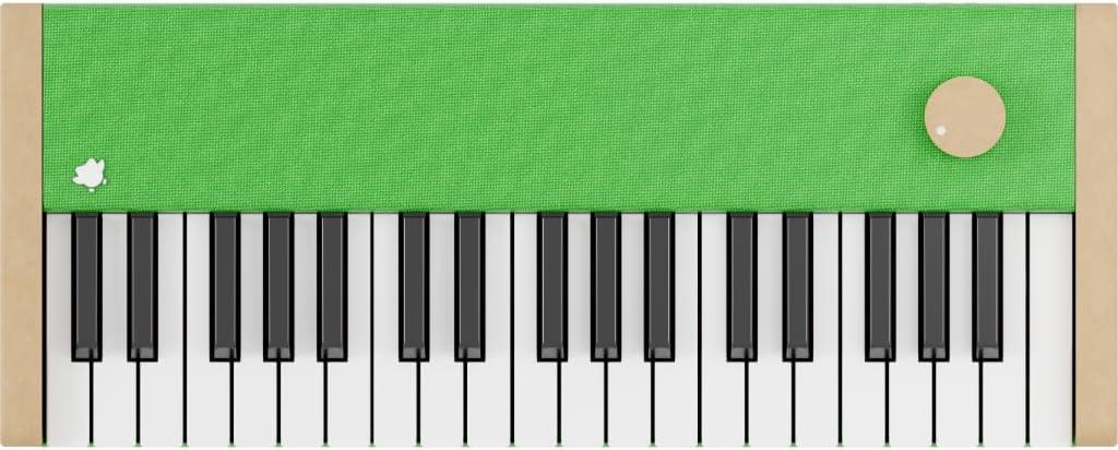 Loog Digital Piano - Portable Keyboard for Beginners with Musician Grade Sound, MIDI Over USB-C Rechargeable Musical Educational Instrument (Loog x Duolingo piano)