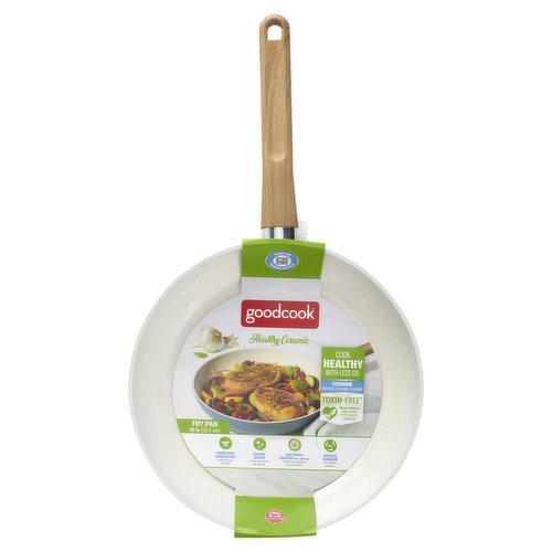 GoodCook Healthy Ceramic Titanium-Infused 12 Fry Pan, Nonstick Cooking Pan, Frying Pan Skillet for Eggs, Meats, Vegetables, Sauces, Warming Tortillas: Home & Kitchen