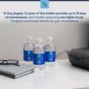 Snugell Distilled Water for CPAP Machines, Travel Size Bottles (12-Pack, 12 oz Each)  Up to 15 Days Supply  Clean, Multi-Use, Travel-Friendly, Made in USA