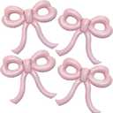 4 Pcs Light Pink Bow Balloons Bow Party Decorations for Girl Women Bow Birthday Decorations Giant Pastel Pink Bow Balloon for Graduation Baby Shower Bridal Wedding Decor Bachelorette Party Supplies