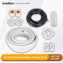 kimllier 50FT 1/4" and 3/8" Air Conditioning Copper Tubing Hose Extension Insulated Copper Hoses Fit for Mini Split Air Conditioner