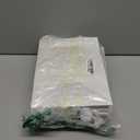 BallHull 24 Pcs White Kraft Paper Gift Bags with Transparent Window, 9.84"x7.0"x5.12" Kraft Shopping Bags with Handles for Bouquet Christmas Birthdays Festivals Party Weddings Wrapping