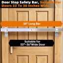 Stainless Steel Door Security Bar, Household Anti-Collision Security Rod