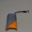Orga'Neat Pocket Picnic Blanket, Sandproof Lightweight Pocket Camping Tarp, 55x 60 Foldable & Fits into Small Bag, Water Resistant Washable Quick Dry Compact Beach Mat for Outdoor Recreation (Grey/Orange)