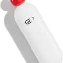 Slim Flat Pill Box, Thin Pill Organizer, Small Daily Vitamin Case, Cute Travel Trinket Organizer, Cute Pill Case 3 Compartments (White)