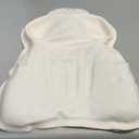 Silicone Bath Pillow, New Material Bath Pillows for Tub Head Neck and Back Support, Bath Tub Pillow with 4D Press Inflatable Airbag and Non-Slip Strong Suction Cups, Quick-Drying, Easy to Store, White