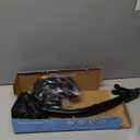 Greatever Dry Snorkel Set,Panoramic Wide View Anti-Fog Scuba Diving Mask,Professional Snorkeling Gear for Adults Kids (Large, Black)