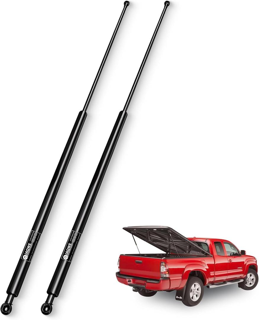 IAQWE 44Inch 200Lbs/890N Gas Struts Shock Spring Lift Support for Tonneau Cover Heavy Duty RV Bed TV Cabinet Murphy Truck Bed Floor Hatch Storage Toolbox Lid Truck Topper Camper Window, 2Pcs