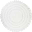 DII Crochet Collection Reversible Bath Mat, Round, 27.5" Diameter, White