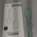 Silicone Spatula Set, Premium Spatulas Silicone Heat Resistant 2 Small & 2 Large Flexible Scraper for Nonstick Cookware, Rubber Spatula for Kitchen Mixing Baking Cooking Use, Soft Spatula - Set of 4 (2 small(high-grade-green)+2 large(fresh-green))