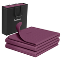 Readaeer Foldable Yoga Mat for Travel Folding Yoga Mat 6mm Thick with Carrying Bag, Non-Slip TPE Exercise Pilates Mat for 72" L x 24" W x 0.24 Inch